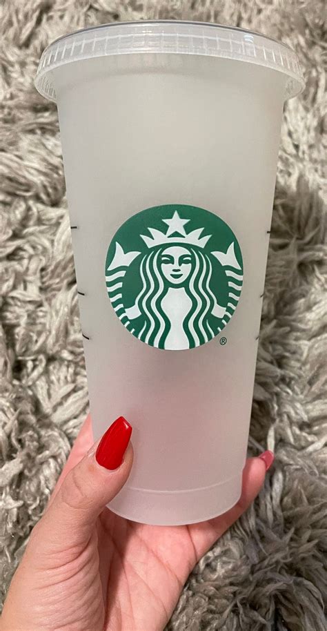 Plain Clear Starbucks Reusable Venti Cold Cup Starbucks Clear Etsy