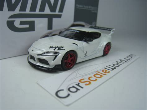 PANDEM TOYOTA GR SUPRA V1 0 1 64 MINI GT PEARL WHITE