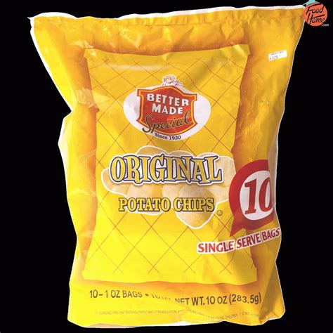 Better Made original potato chips 10-single serve bags > Potato Chips ...