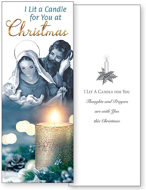 Memorial Christmas Card I Lit A Candle For You At Christmas