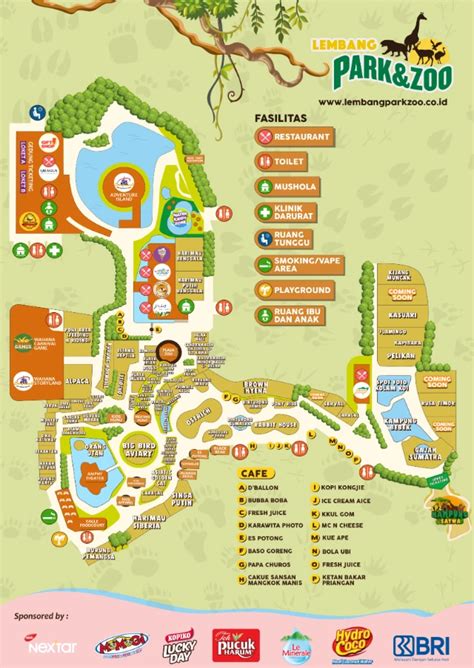 Lembang Park and Zoo Map (2023 - 2022) | ThemeParkBrochures.net