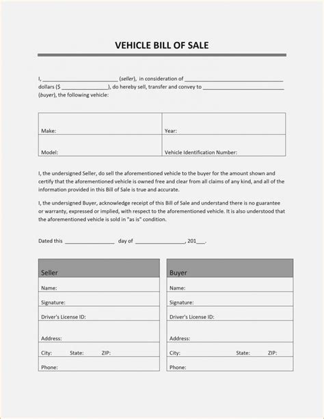 Professional Car Receipt Sold As Seen Template Pdf Bill Of Sale