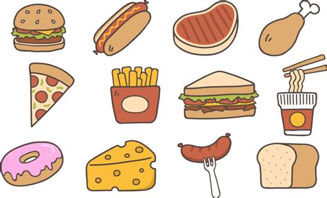 Food sticker pack laptop sticker - TenStickers