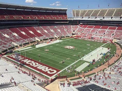 Alabama Stadium Seats Chart Elcho Table