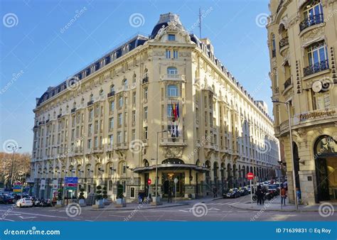 The Landmark Westin Palace Hotel In Madrid Spain Editorial Photo