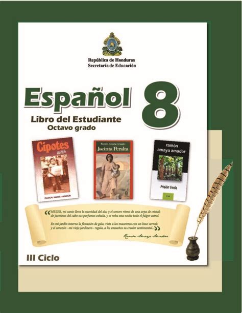 Libro de español octavo grado Libros Honduras