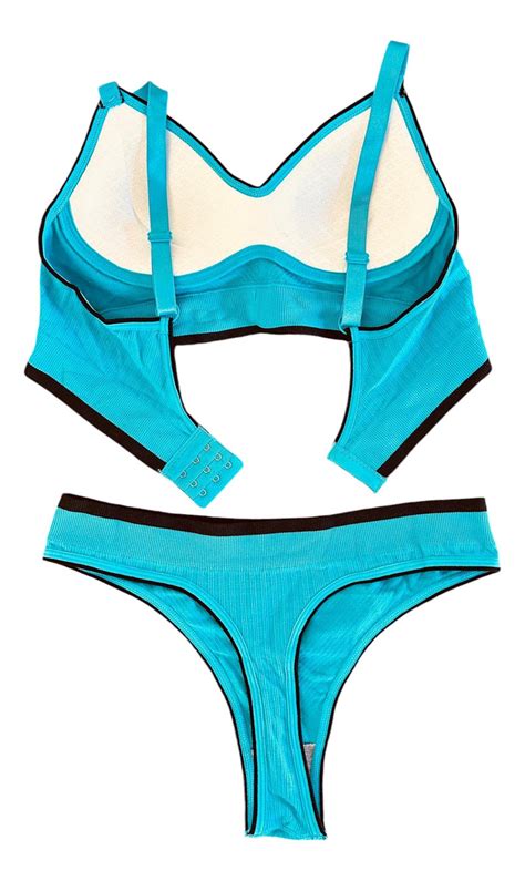 Conjunto Ropa Interior Top Y Bikini Combinado Lafonté