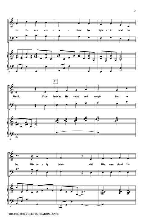 The Church's One Foundation Sheet Music by John Purifoy (SKU: 08749398 ...