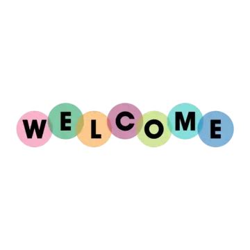 Colorful Welcome Design Template Letters Banner Text Vector, Welcome ...