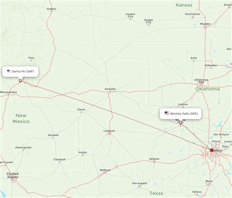 Flights From Santa Fe To Wichita Falls Saf To Sps Flight Routes