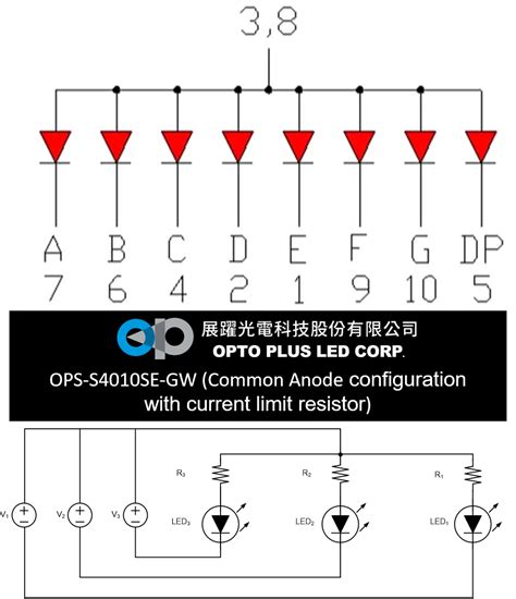 3 Basic Led Configuration Anode Cathode Direct Opto Plus Led