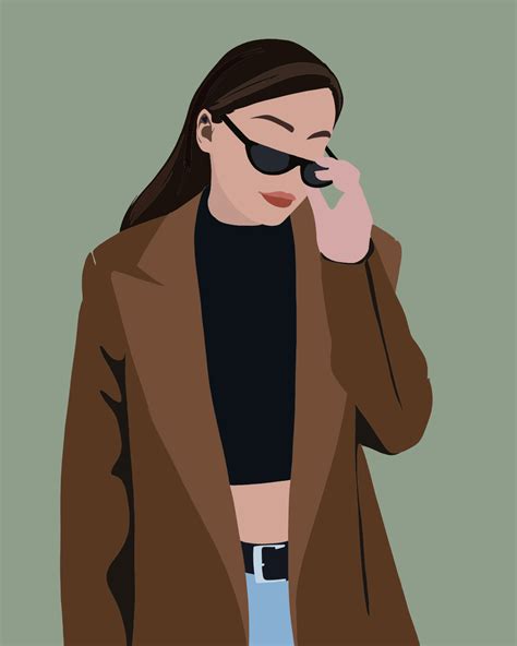 Minimalist Portrait Illustration Behance