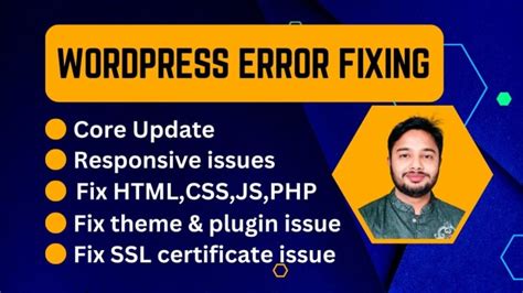 Fix Wordpress Troubleshooting Issues Bug Fixing Critical Error Css