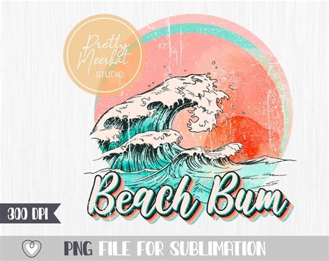 Beach Bum Beach Waves Bunny Monogram Svg Amazon Merch Great Words