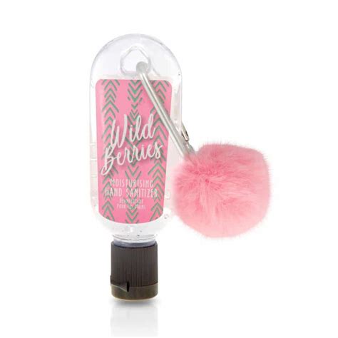 Pink Wild Berries Pom Clip Hand Sanitizer I Love Cheer®