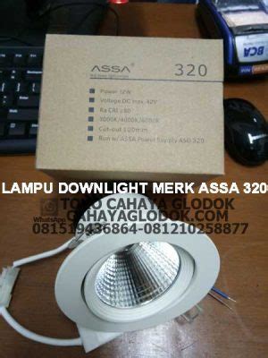 Jual Lampu Downlight LED Merk ASSA 320 12 Watt Cahaya Glodok