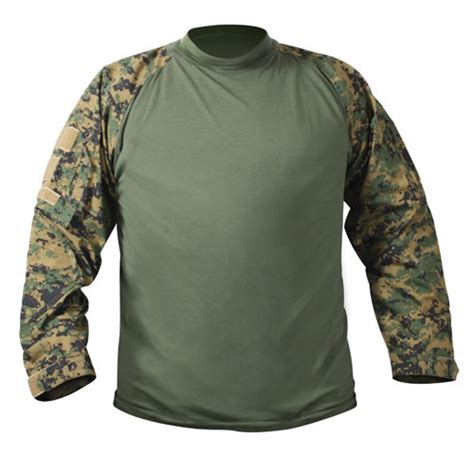 Rothco Tactical Combat Shirt Digital Woodland Marpat Army Surplus