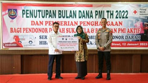 Perolehan Bulan Dana Pmi Kabupaten Tegal Capai Rp Miliar