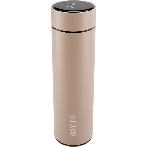 Garrafa Térmica De Aço Inox Termômetro Digital Led ml Nude Connection Home