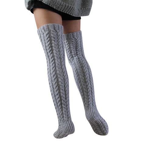 Huaai Socks For Women High Stockings For Womens Cable Knit Extra Long