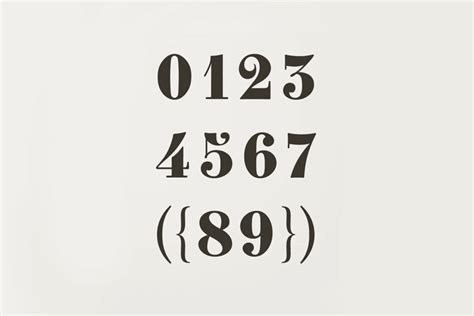 number fonts examples