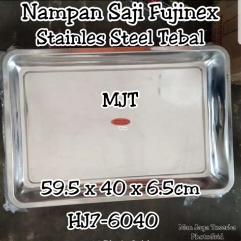 Promo Nampan Saji Kotak X Tebal Baki Tray Stainless Steel