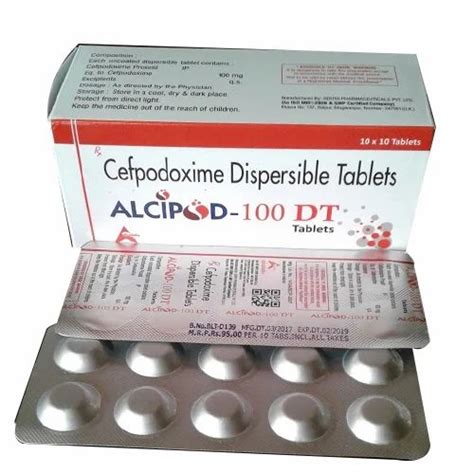 Alcipod Dt Cefpodoxime Dispersible Tablet X Packaging Type