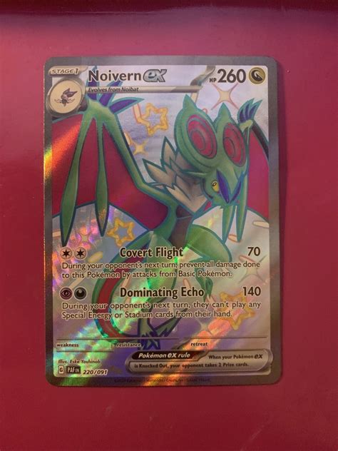 Noivern Ex Full Art Nm M Paldean Fates Pokemon Card Ebay