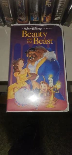 Rare Walt Disney S Beauty And The Beast Vhs Diamant Noir Classique