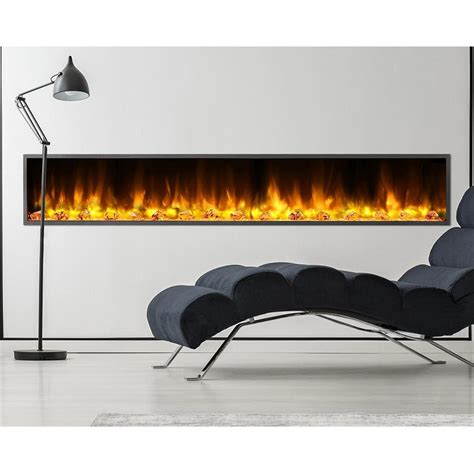 Dynasty Fireplaces 80 In Harmony Built In LED Electric Fireplace In