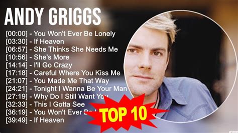 A N D Y G R I G G S 2023 Mix ~ Top 10 Best Songs ~ Greatest Hits ~ Full Album Youtube