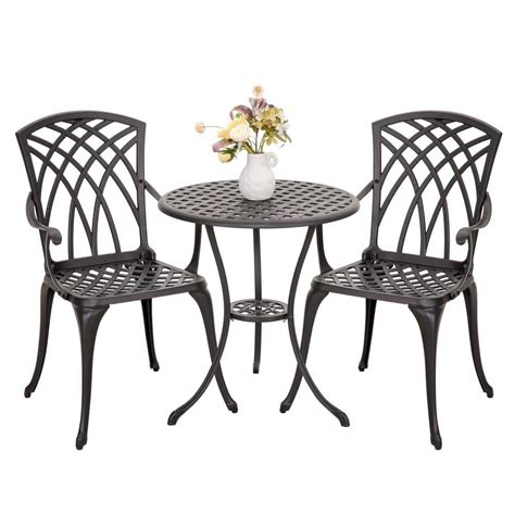 Have A Question About Nuu Garden 3 Piece Cast Aluminum Outdoor Bistro