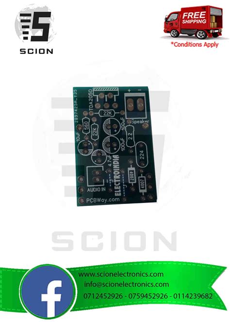 TDA2050 Amplifier High Quality PCB Only – Scion Electronics