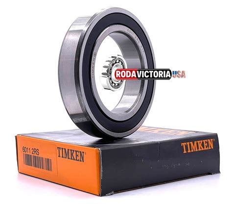 TIMKEN 6011 2RS C3 DEEP GROOVE BALL BEARING 55x90x18mm Rodavictoria USA