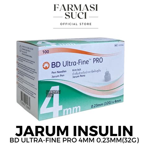 Jarum Insulin Mm Bd Ultra Fine Pro Needle Mm Pcs Box Lazada