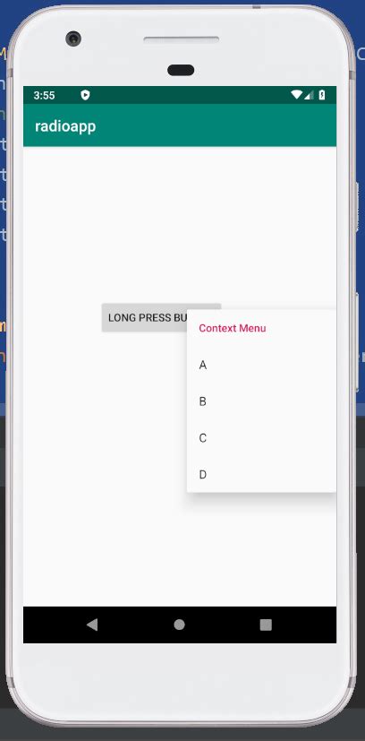 Context Menu Android W Schools