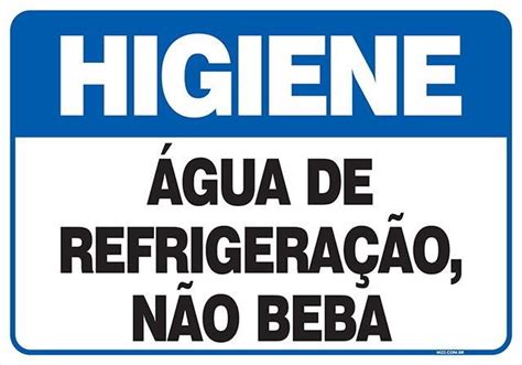 Placa Higiene Gua De Refrigera O N O Beba