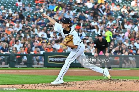 Detroit Tigers Starting Pitcher Reese Olson Pitches In The Fifth