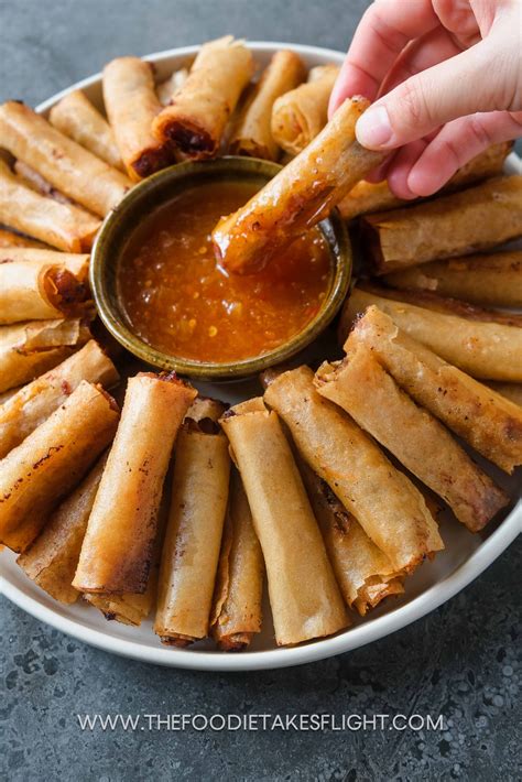 Lumpiang Shanghai Filipino Spring Rolls The Foodie Takes Flight