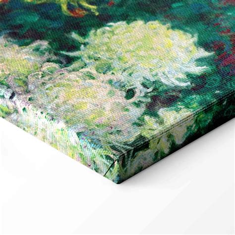 Reproduction Sur Toile Massif De Chrysanth Mes Claude Monet