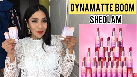 Labiales A Prueba De Besos Nuevo Dynamatte Boom De Sheglam Youtube