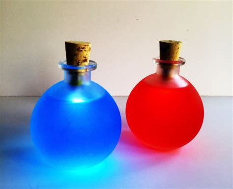 Glowing Potion Bottle Cosplay Prop Mana Potion Health Etsy