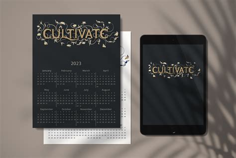 Free 2023 Year Calendar and Digital Wallpaper Backgrounds - Breadcrumbs ...