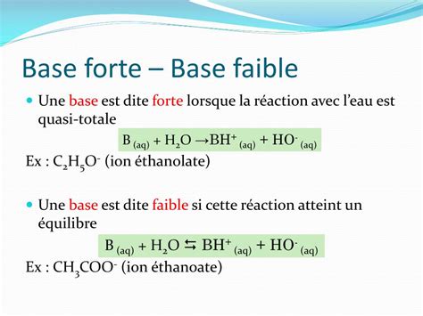 PPT Acides Bases Théorie de Brönsted PowerPoint Presentation free