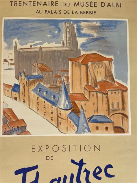 Proantic Poster “exhibition From F Lautrec To Picasso” 1952