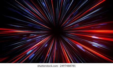 Futuristic Data Flow Explosion Effect Sci-fi Stock Photo 2497488765 ...