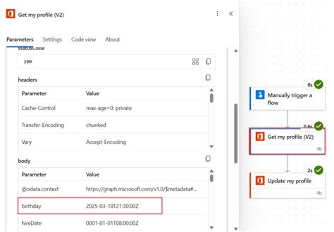 update user profile data  office   power automate
