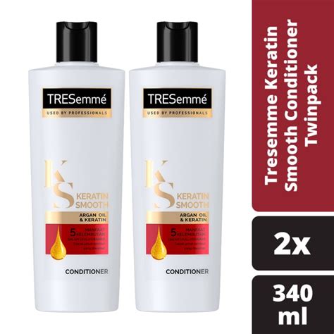 Promo Tresemme Keratin Smooth Conditioner Ml Twinpack Unilever