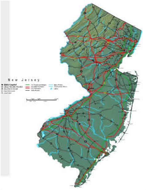 New Jersey Map Online Maps Of New Jersey State