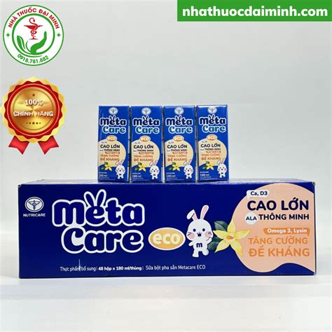 Thùng Sữa Pha Sẵn MetaCare Eco 48 Hộp 180ml Shopee Việt Nam